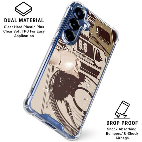 DJ Spinning Galaxy S25 Clear Case